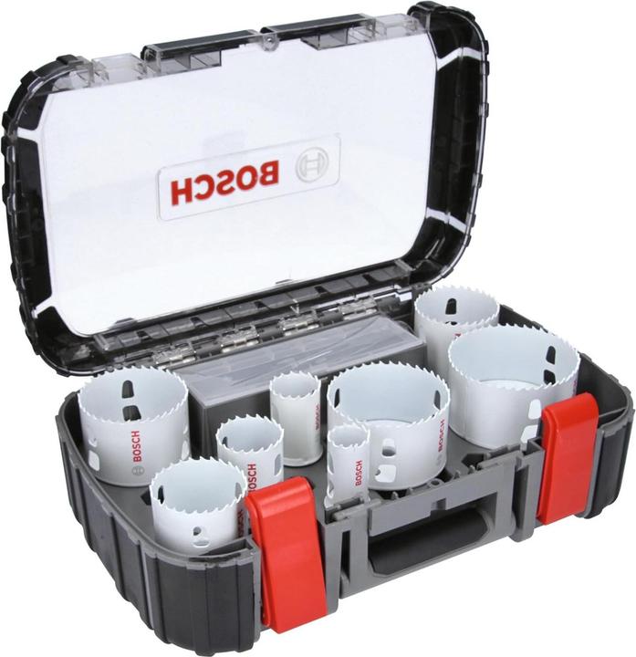 Image du produit Bosch Professional Zubehör Kit d'électricien 11 pièces 2 Progressor for Wood&Metal (32 mm, 54 mm, 68 mm, 76 mm, 40 mm, 86 mm, 60 mm, 25 mm)