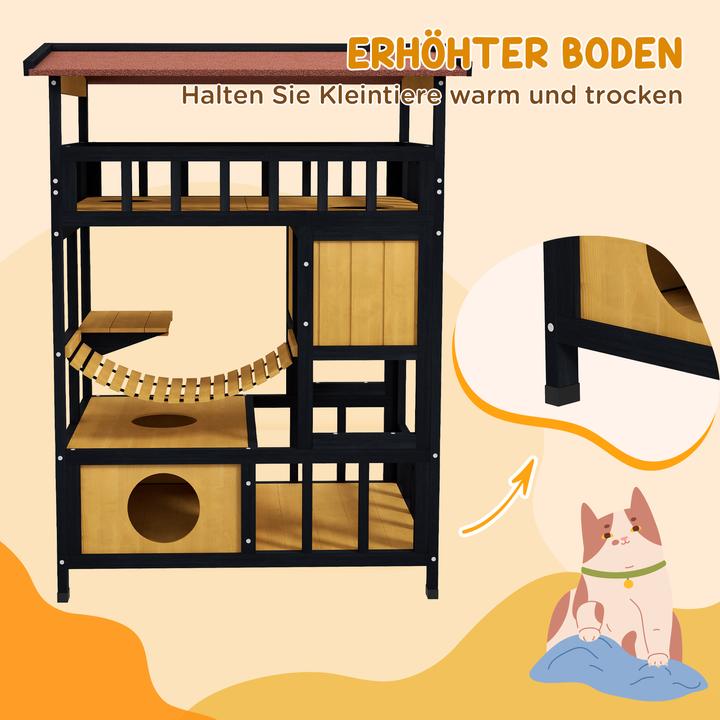 Produktbild PawHut Katzenhaus