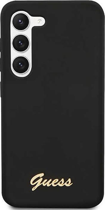Produktbild Guess Silicone Vintage Gold Logo Case für Samsung Galaxy S23 - black (Samsung Galaxy S23)