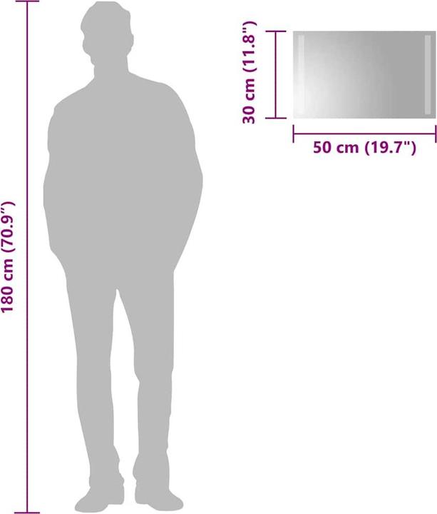Produktbild vidaXL Spiegel (60 x 90 cm)