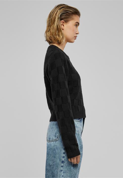 Produktbild Urban Classics Ladies Check Knit Sweater - 126785 (M)
