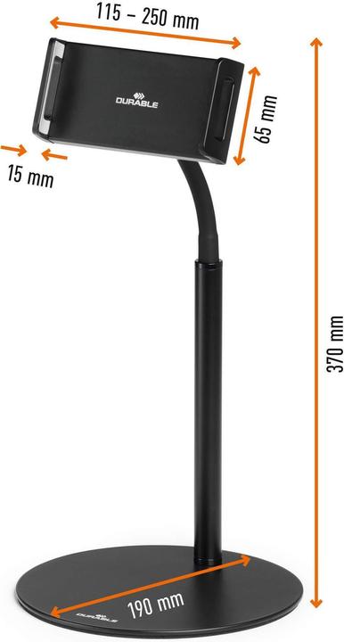 Immagine prodotto Durable TWIST COMBI porta tablet nero Supporto da tavolo