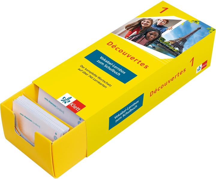 Découvertes 1 (ab 2020) - Vokabel-Lernbox zum Schulbuch 1. Lernjahr (German, Klett Learning Training, 2020)