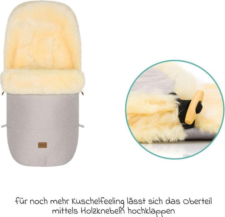 Actual product image Fillikid Fusssäcke für Kinderwagen & Buggys Lammfell-Fusssack Makalu Style für Buggy