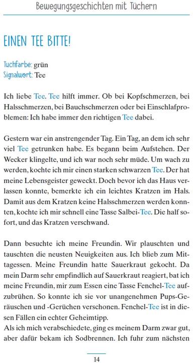 Produktbild Geschichten zum Bewegen (Deutsch, Annika Schneider, Natali Mallek, 2018)