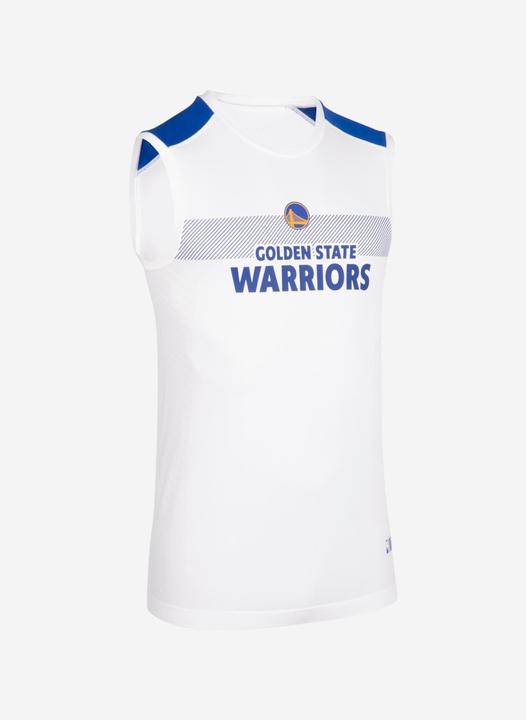 Tarmak Damen/Herren Basketball Funktionsshirt ärmellos - NBA Golden Warriors 500 weiss