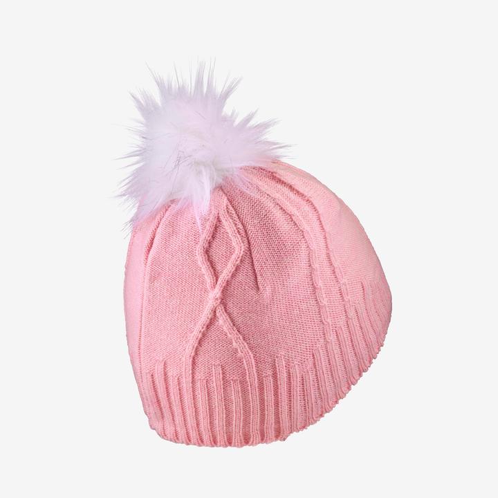 Immagine prodotto Wedze Cappello per bambini in lana a maglia a treccia - malva