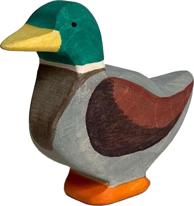Image du produit Natura Punto Animal en bois Canard, fait à la main, 7,5 x 6 x 2 cm