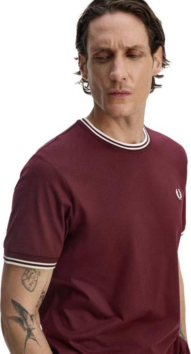 Actual product image Fred Perry Double stripe T-shirt (S)