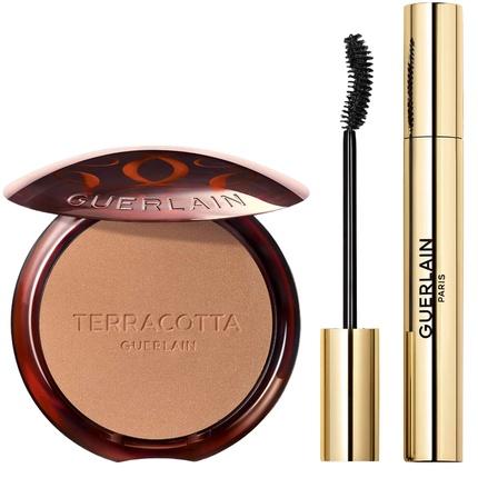 Actual product image Guerlain Terracotta X Noir G Kit Bronzer n.03 Moyen Doré Mascara Noir G N.01 (Hair care set)