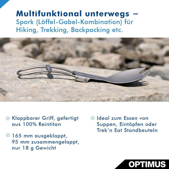 Actual product image Optimus folding spork