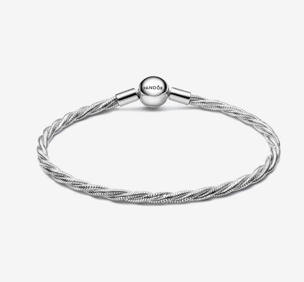 Immagine prodotto Pandora Catena a serpente intrecciata con chiusura rotonda (20 cm, Argento)
