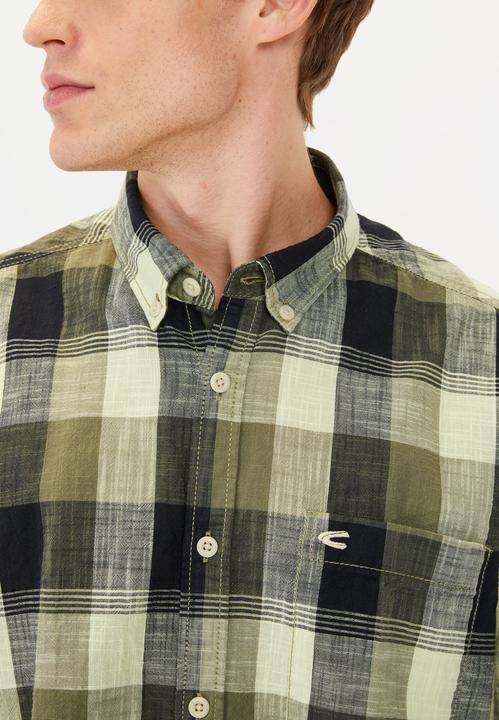 Image du produit Camel Active Kariertes Kurzarmhemd aus reiner Baumwolle (XXL)