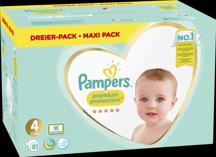 Pampers Premium Bescherming (Gr. 4, Halfjaarlijks pakket, 81 Stuk)