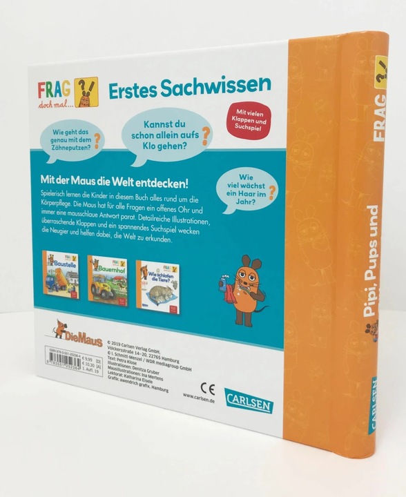 Produktbild Frag doch mal... die Maus: Pipi, Pups und Zähne putzen (Deutsch, Petra Klose, 2019)