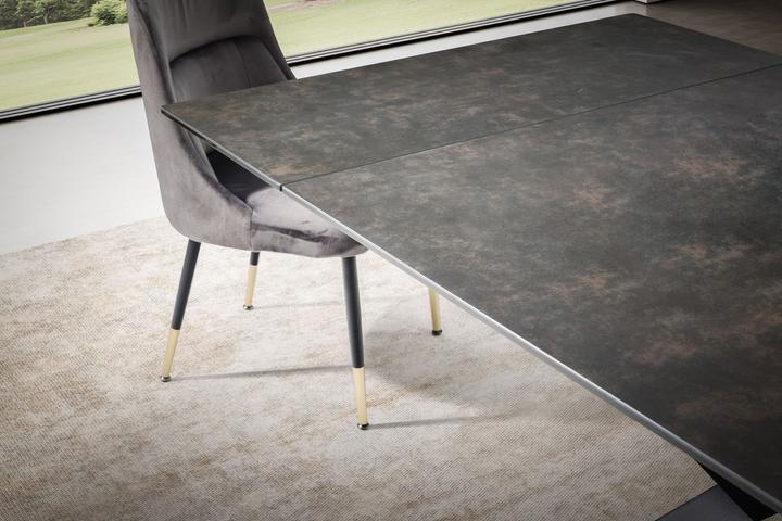 Produktbild FineBuy Esstisch Esszimmertisch 180 - 260 cm Keramiktisch Ausziehbar Keramik