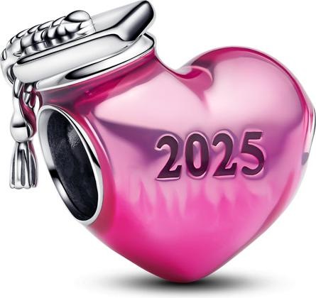 Pandora Abschluss 2025 Herzanhänger (Silber 925, Emaille)