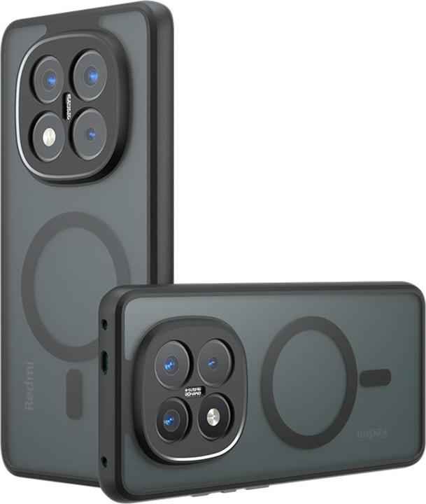 Actual product image Techsuit - PureFrost MagSafe - Xiaomi Redmi Note 14 Pro 5G - Frosted Black (Xiaomi Redmi Note 14 Pro 5G)