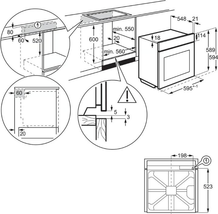 Produktbild AEG EPS335061M ED EINBAUHERD PYROLYSE