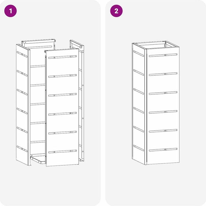 Immagine prodotto vidaXL Portaombrelli rosa (15,5 x 15,5 x 49 cm)