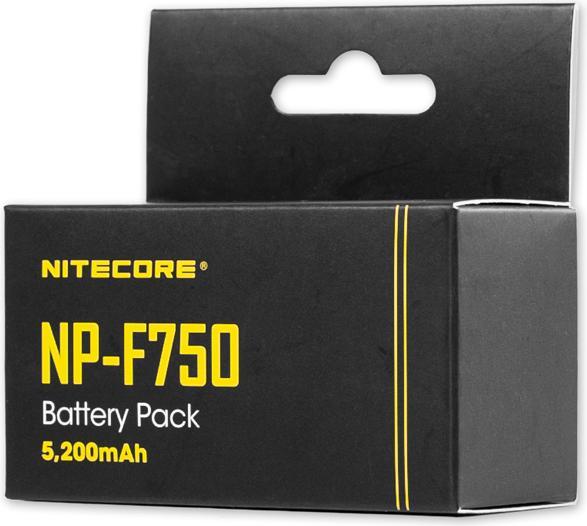 Image du produit Nitecore NP F750 Pack de batteries 5200mAh 38.5Wh (Batterie de l'appareil photo)