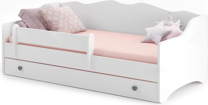 Actual product image ADRK Furniture Bed with mattress EMKA Gray, White 160x80