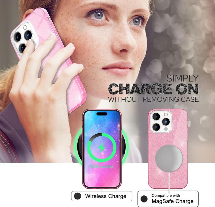 Actual product image Nalia Glitter cover (Apple iPhone 14 Pro)