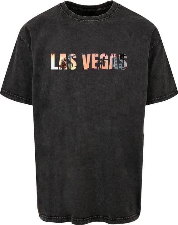 Actual product image Merchcode Las Vegas X Acid Washed Heavy Oversize Tee - 111657 (S)