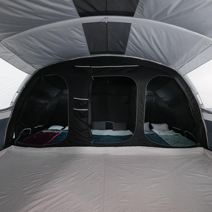 Image du produit Quechua Tente de camping à arceaux 6 places 3 chambres, Arpenaz 6.3 F&B (Auvent, 25.75 kg, 6 personnes)