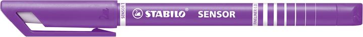 Produktbild STABILO SENSOR F Finliner mit gefederter Spitzer (Rosa, Lila, Blau, Grün, 4 x)