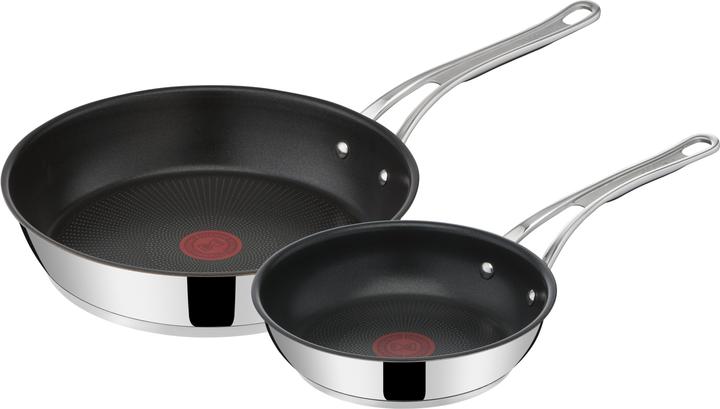 Actual product image Jamie Oliver JO Cook's Classics SS Set 2 pieces: Frypan 20cm + 28 cm (Frying pan, Stainless steel)