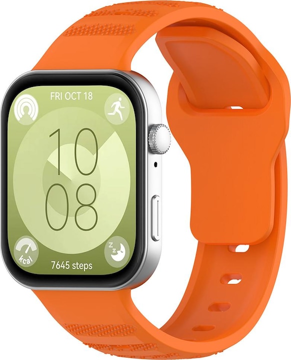 Techsuit - Watchband (W050) - Huawei Watch Fit 3 - Orange (Huawei Watch Fit 3)