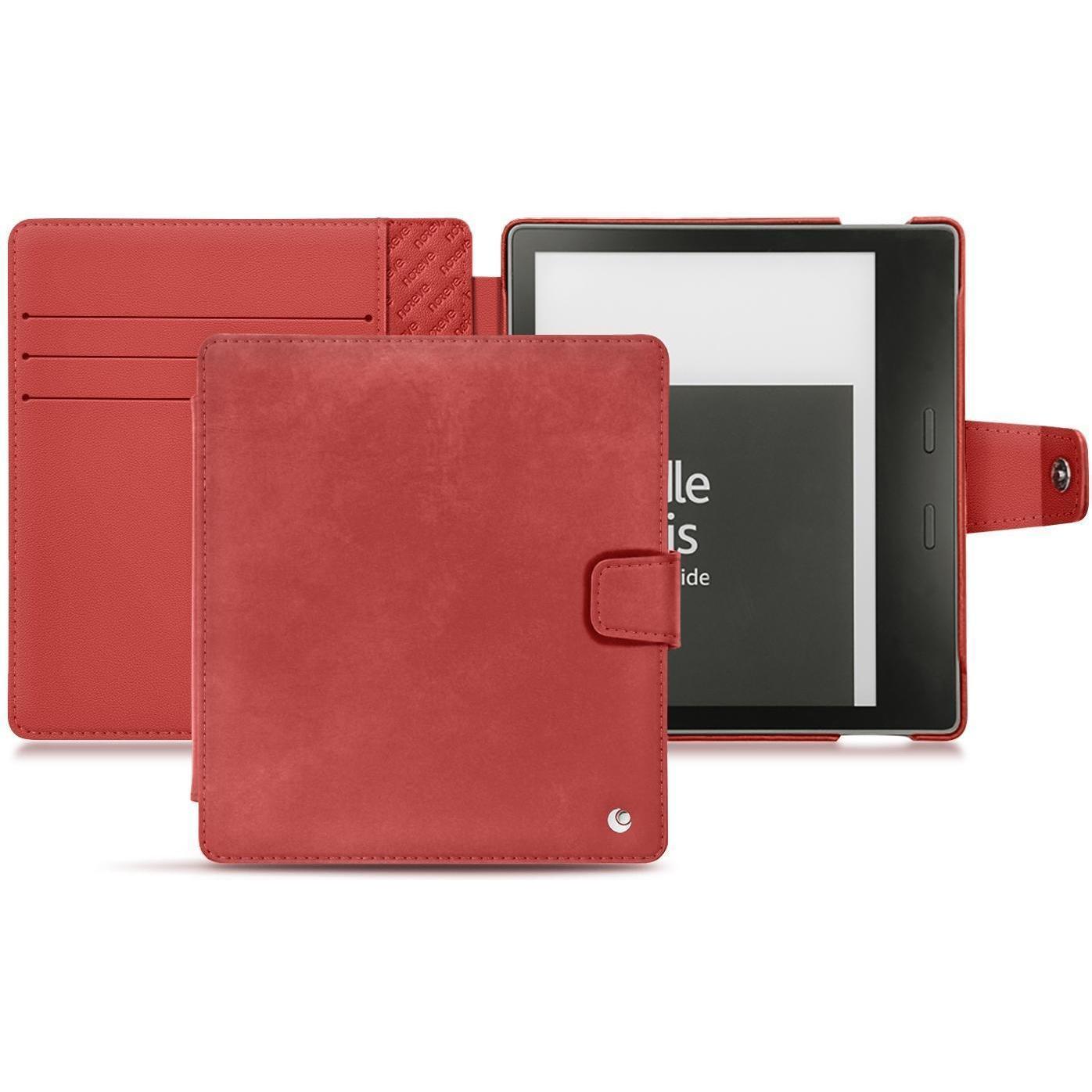 Noreve Lederschutzhülle Wallet (Kindle Oasis 2017), eReader Zubehör, Rot