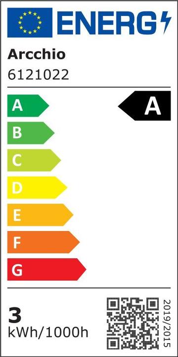 Energie-Label Arcchio Filamentlampe (E27, 470 lm, 1x)