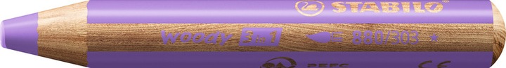 Actual product image STABILO woody 3 in 1 coloured pencil with sharpener and brush (Pastel shades, 18 x)