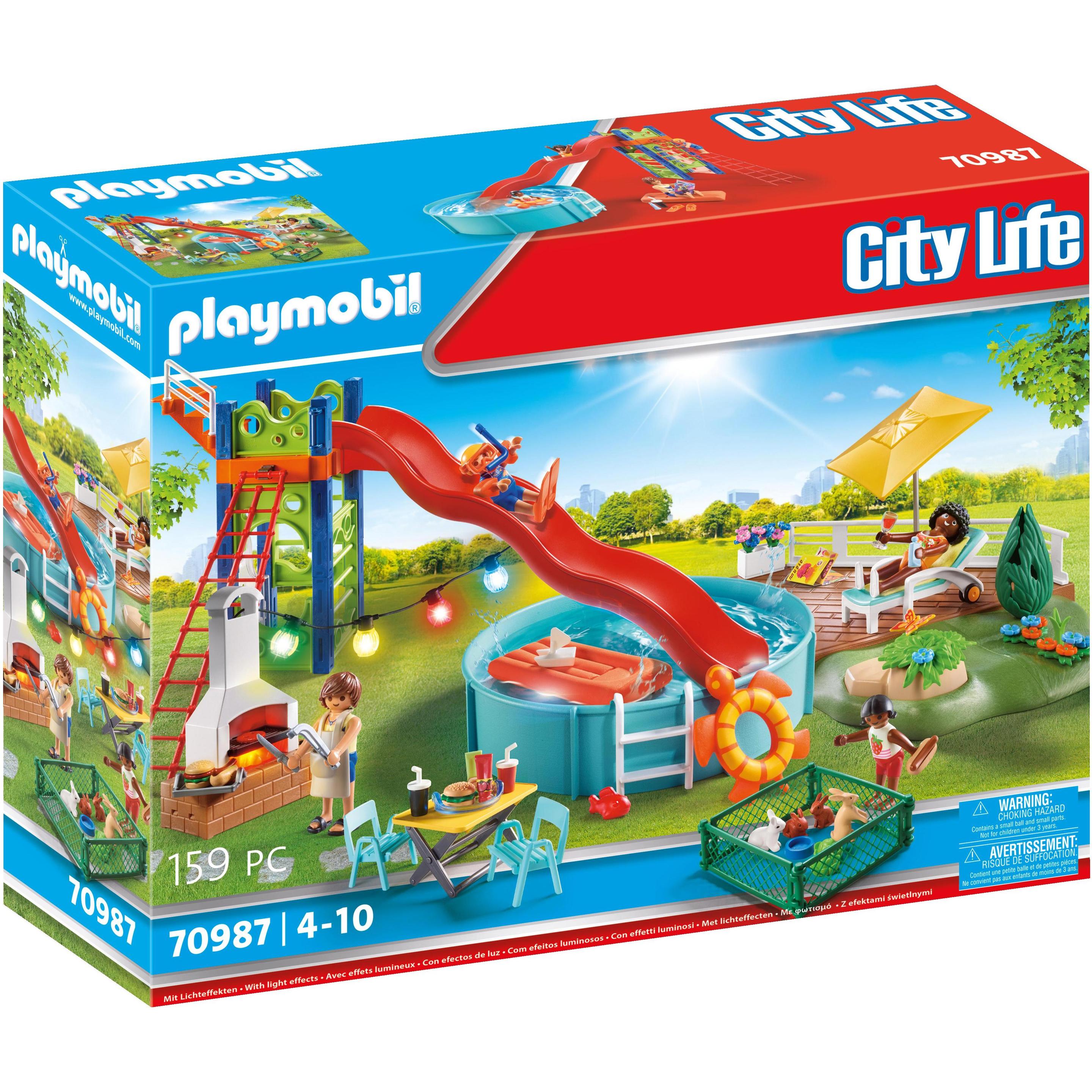 Playmobil Poolparty mit Rutsche (70987, Playmobil City Life)