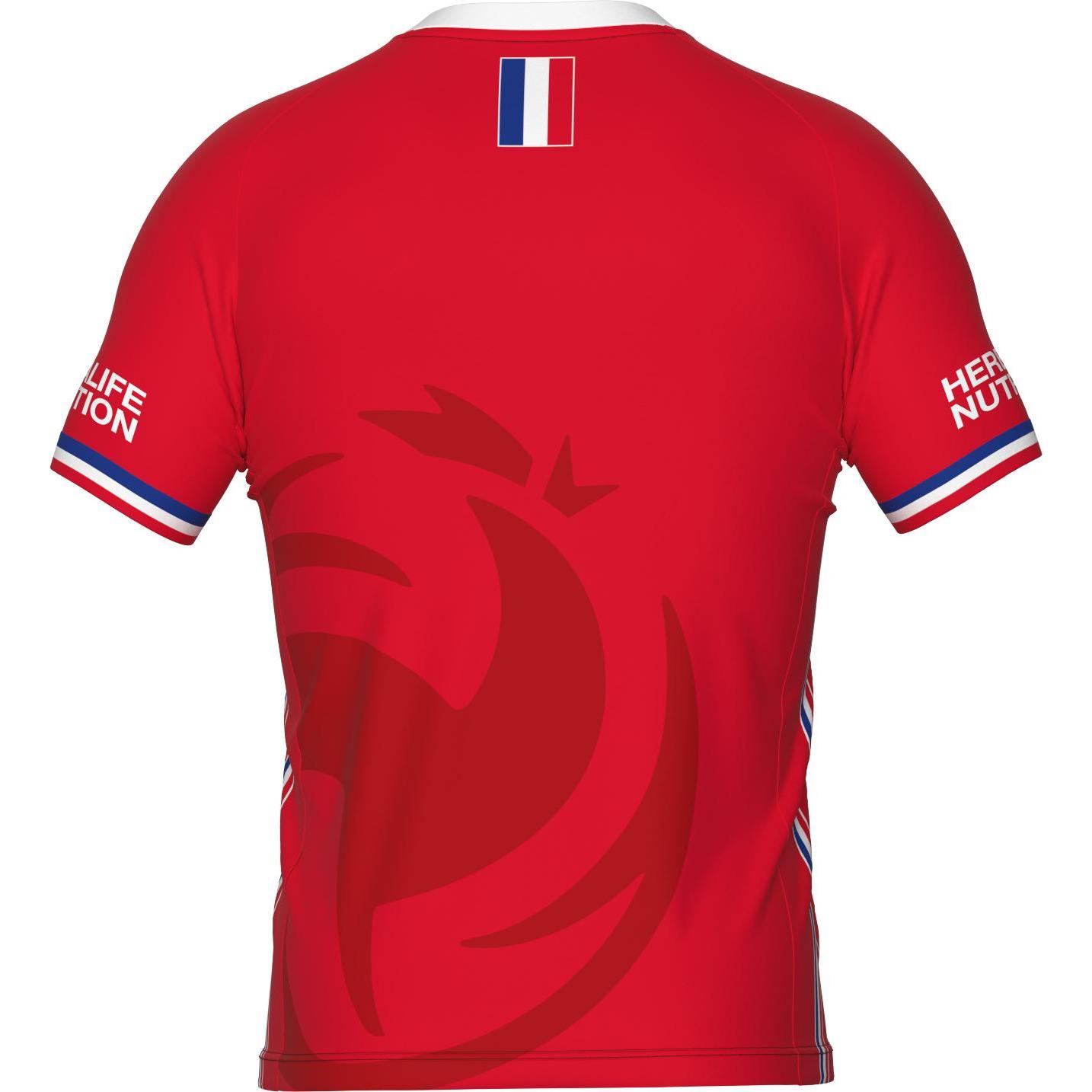 Thumbnail - Errea, Herren, Sportshirt, drittliga-trikot frankreich 2022 (XL), Rot, XL
