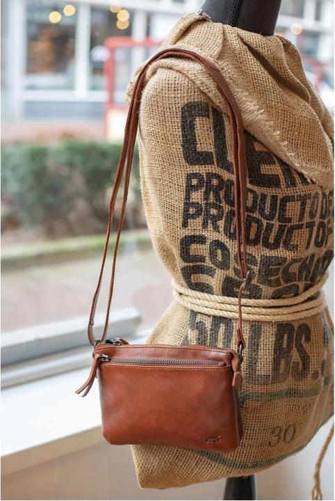 Produktbild Bear Rock Bärende Design Maithe Leder Umhängetasche - dunkelblau