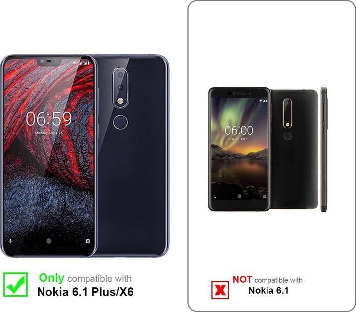 Actual product image Cadorabo Case for Nokia 6.1 PLUS / X6 with belt clip (Nokia 6.1 Plus)