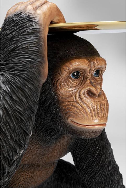 Actual product image Kare Design Decorative figure Butler Playing Chimp Black 52cm