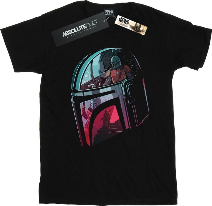 Immagine prodotto Star Wars The Mandalorian Mandalore Helmet Reflection Maglietta Ampia Donna (3XL)