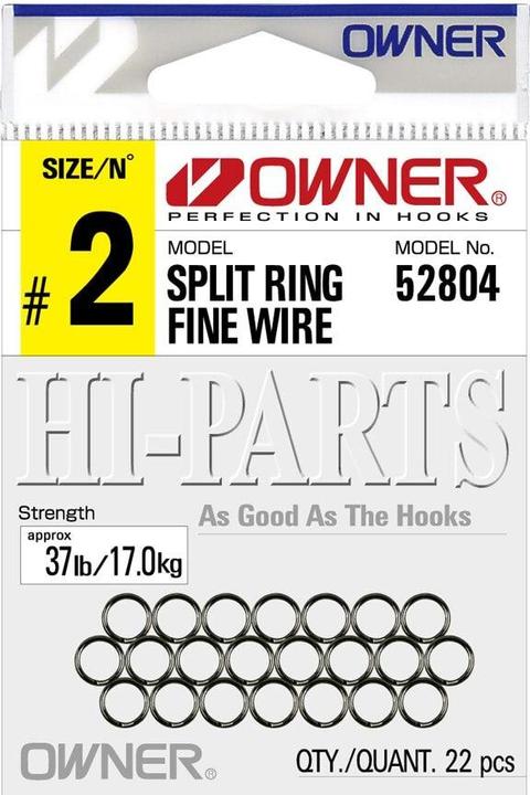 Immagine prodotto Owner Split Ring Fine Wire - Anelli spaccati leggeri e resistenti per esche artificiali