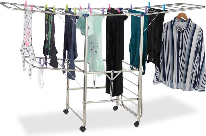 Actual product image Relaxdays XXL Clothes Drying Rack (1.11 m)