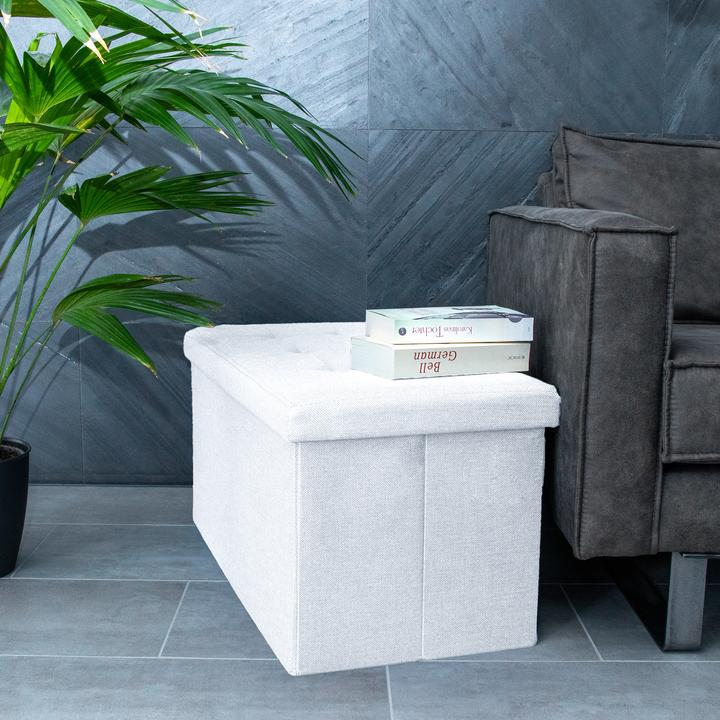 Actual product image Intirilife Bench 76x38x38 cm in SNOW WHITE (38.76 cm)