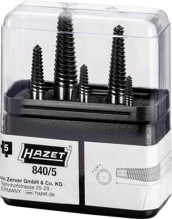 Produktbild HAZET Schraubenausdreher Satz 840/5 ∙ Anzahl Werkzeuge: 5