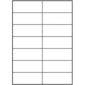 Logo, Etichette, etykiety 105mm x 42,4mm, A4, matowe, białe, 10 szt.