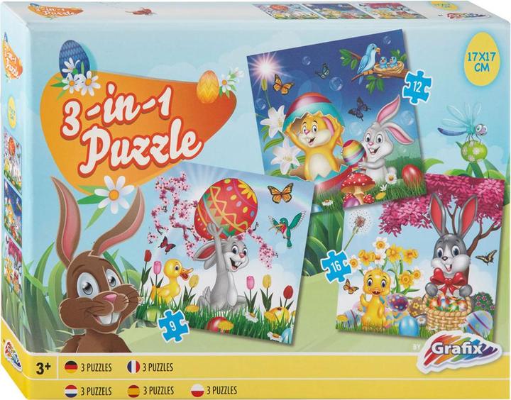 Grafix Easter puzzle 3in1 (3 pieces)