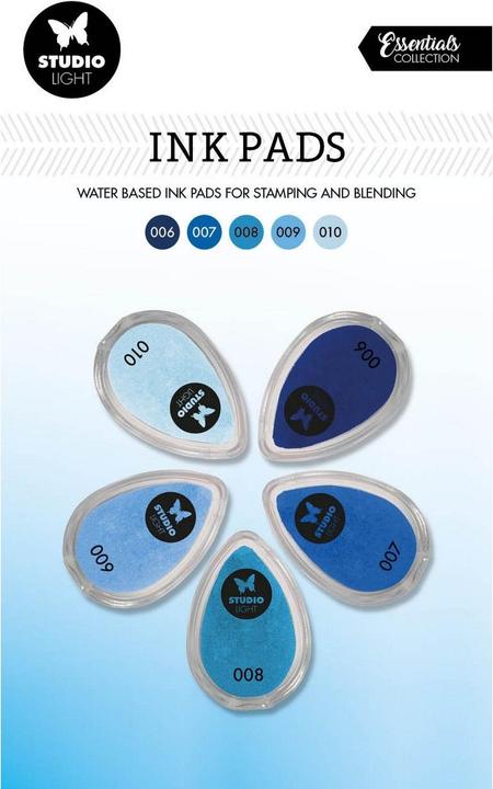 Actual product image Studio Light | Essentials Ink Pads Waterbased Shades Of Blue