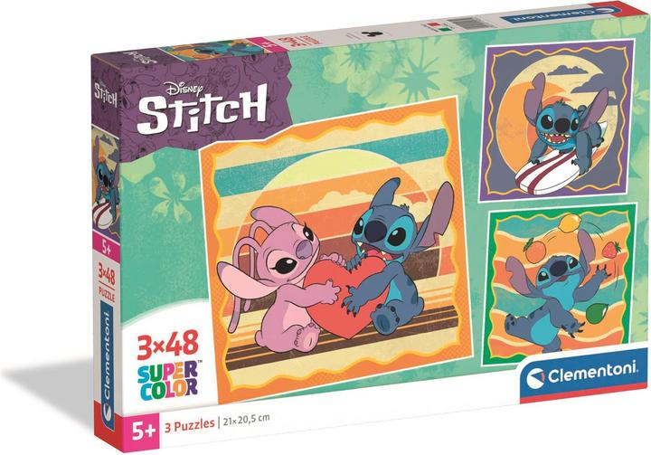 Produktbild Clementoni Puzzle 3x48 Super Color Stitch (144 Teile)