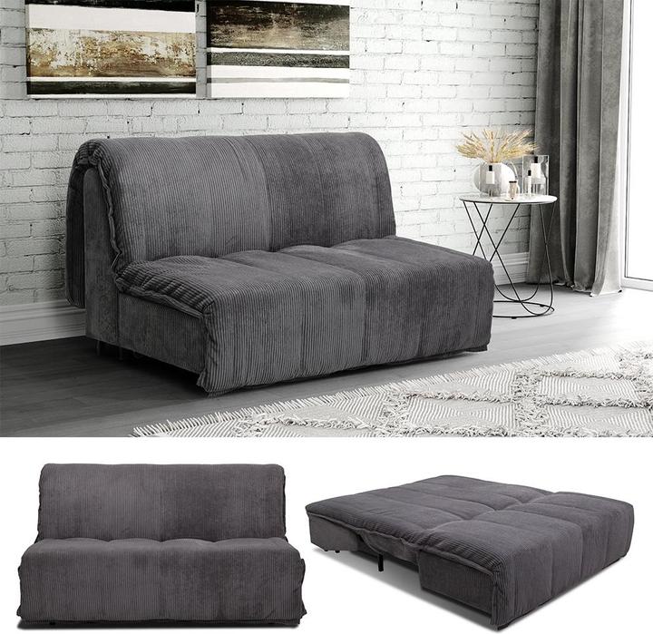 Actual product image VitaliSpa Sofa "Malta", Grau, 148 cm mit Schlaffunktion